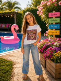 Tshirt leopard pink